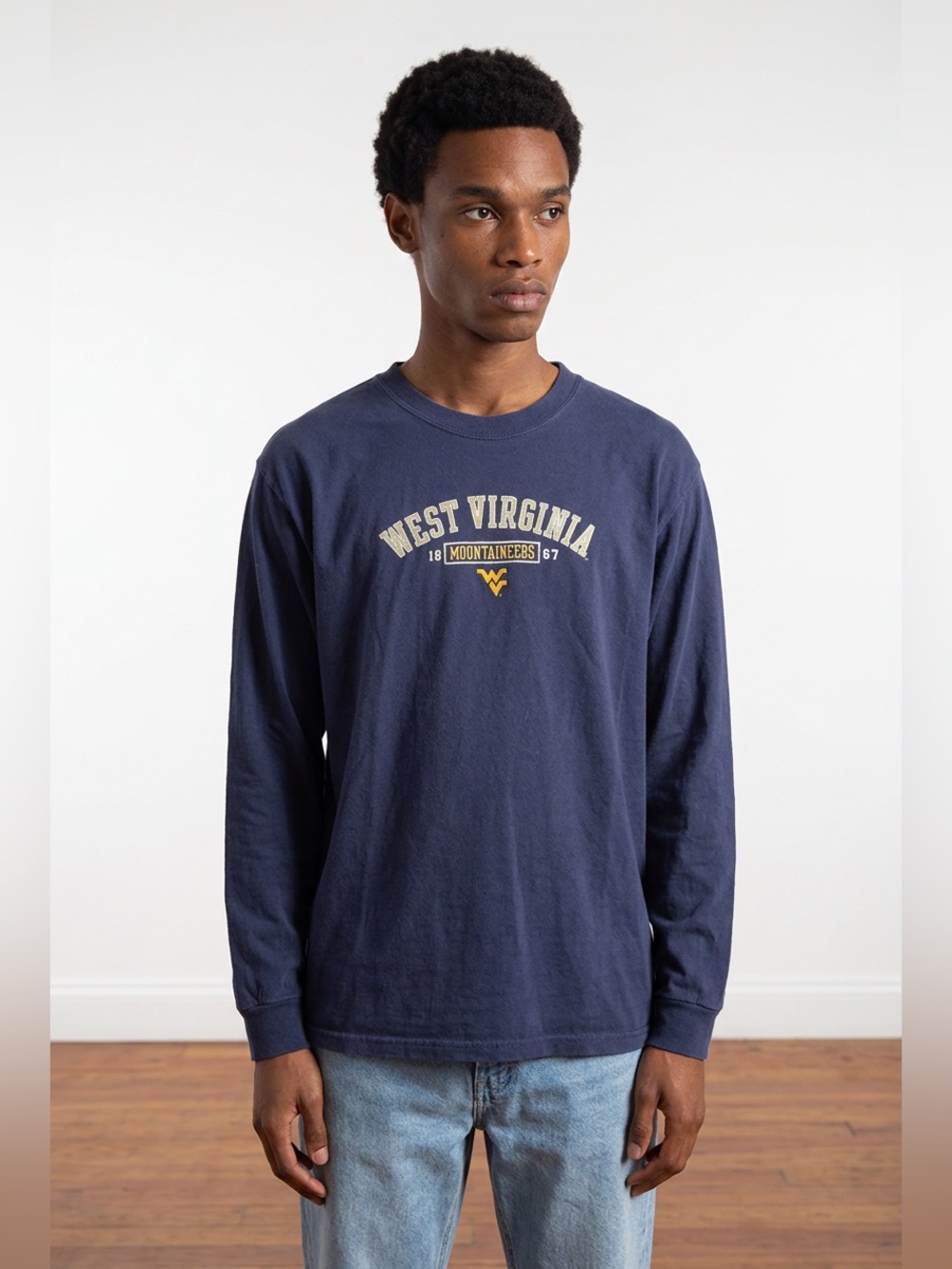 Vintage Soffe West Virginia Mountaineers Long Sleeve Shirt – Size L